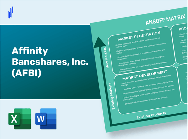 Affinity Bancshares, Inc. (AFBI)Ansoff Matrix