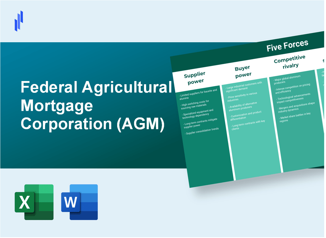 What are the Porter’s Five Forces of Federal Agricultural Mortgage Corporation (AGM)?