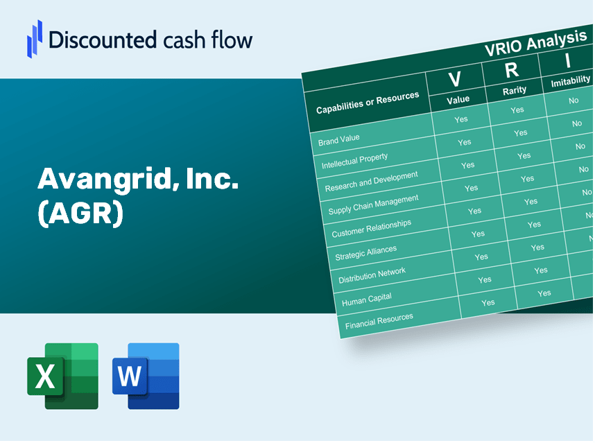 Avangrid, Inc. (AGR): VRIO Analysis [10-2024 Updated]