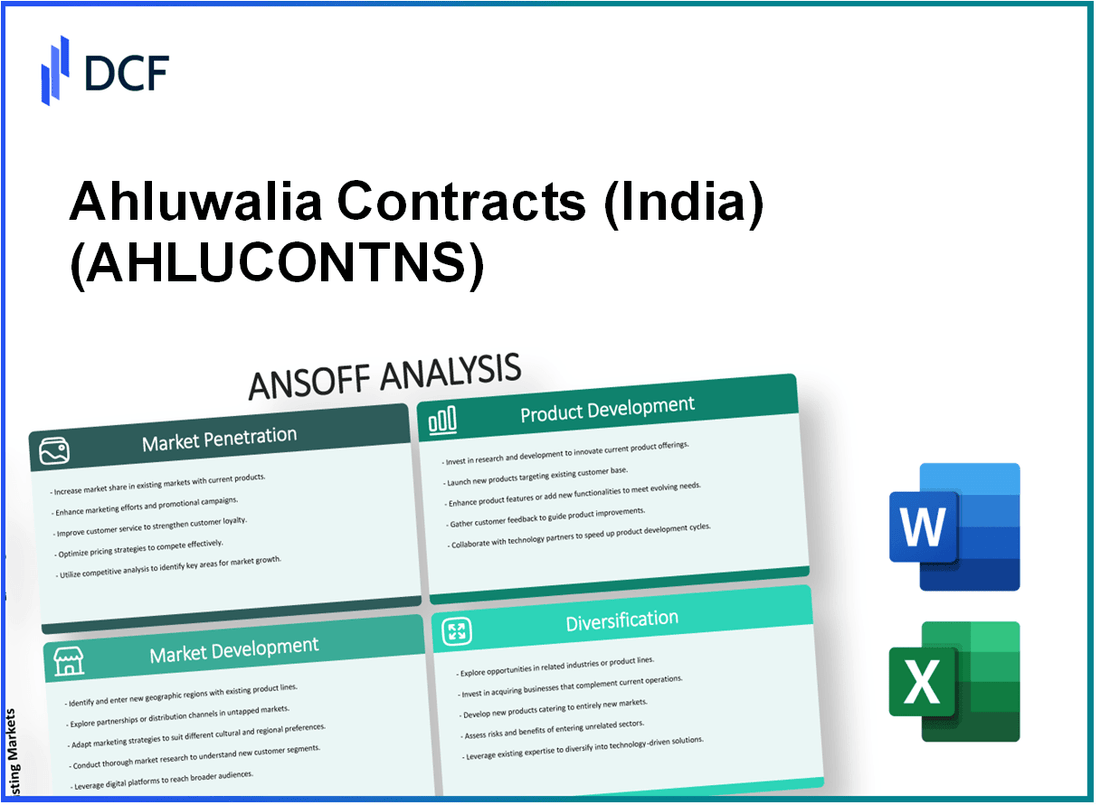 Ahluwalia Contracts Limited (AHLUCONT.NS): Ansoff Matrix