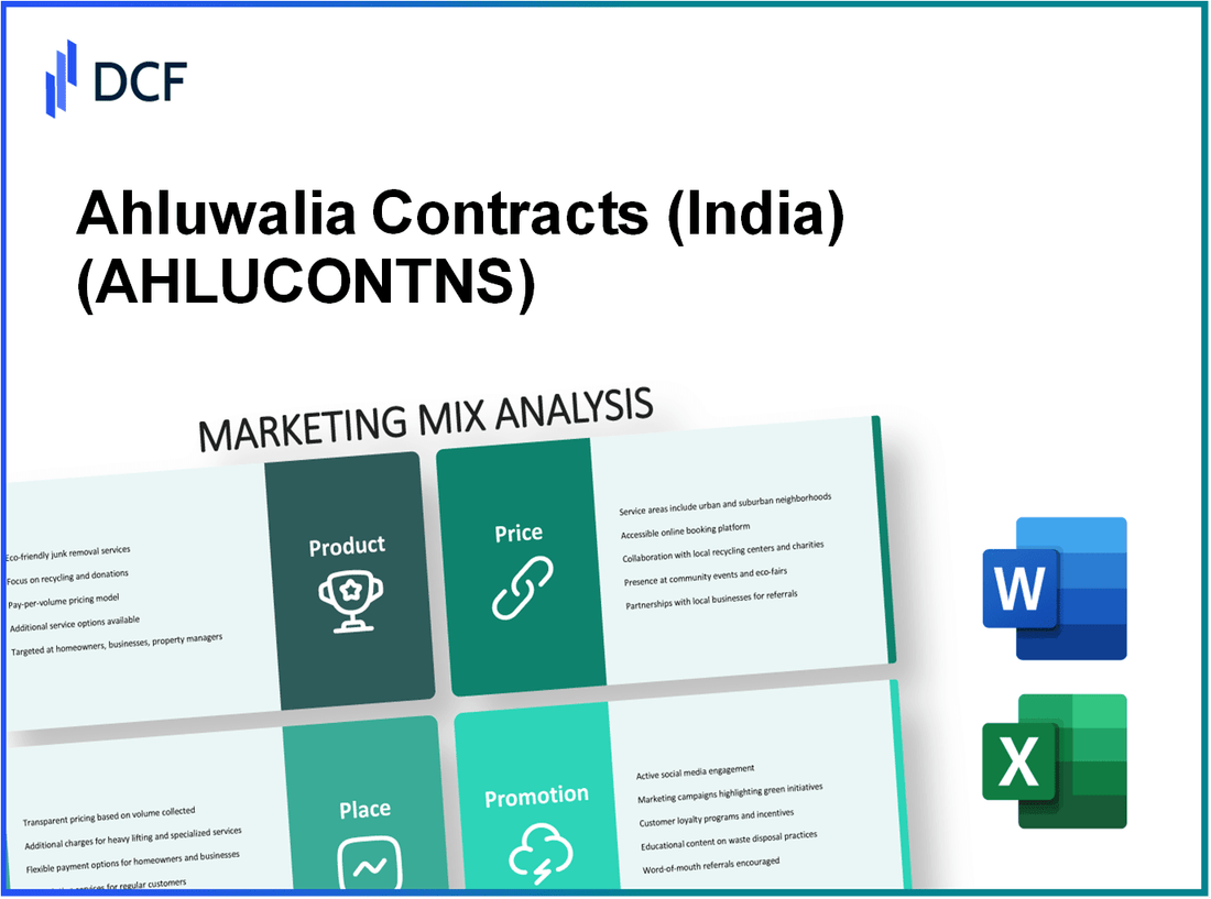 Ahluwalia Contracts Limited (AHLUCONT.NS): Marketing Mix Analysis