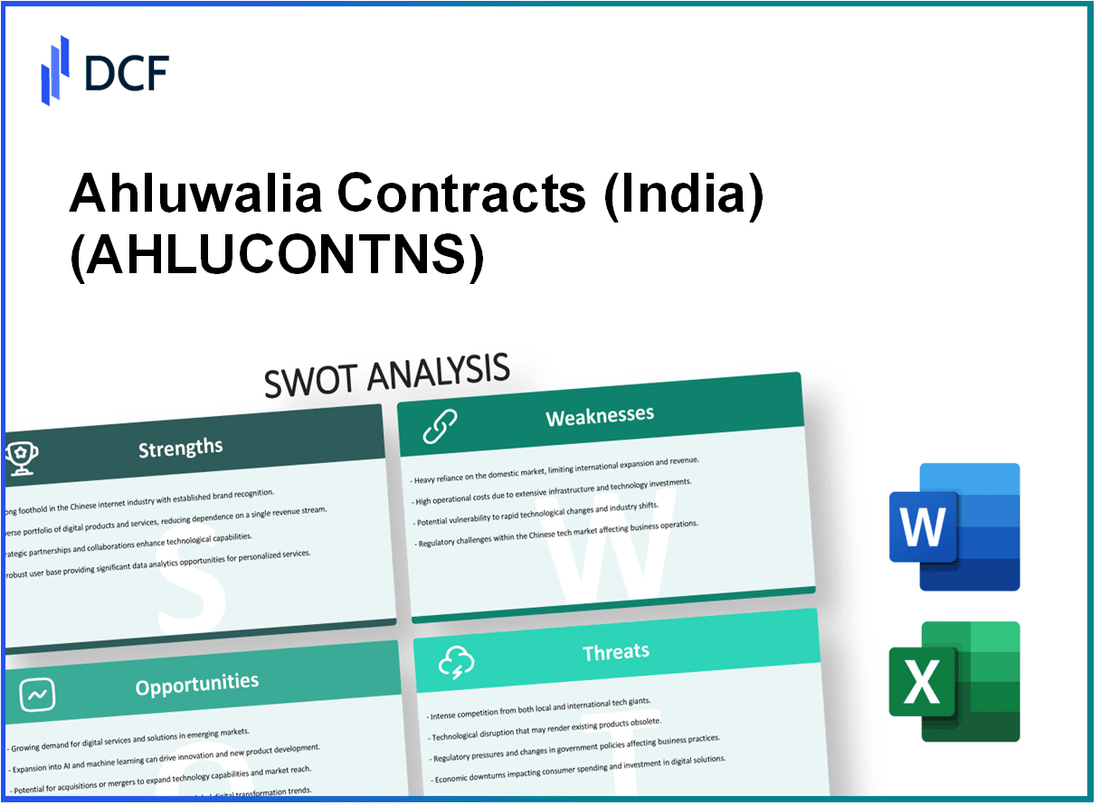 Ahluwalia Contracts Limited (AHLUCONT.NS): SWOT Analysis