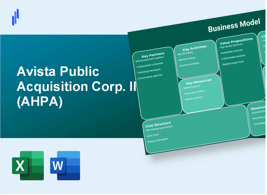 Avista Public Acquisition Corp. II (AHPA): Business Model Canvas