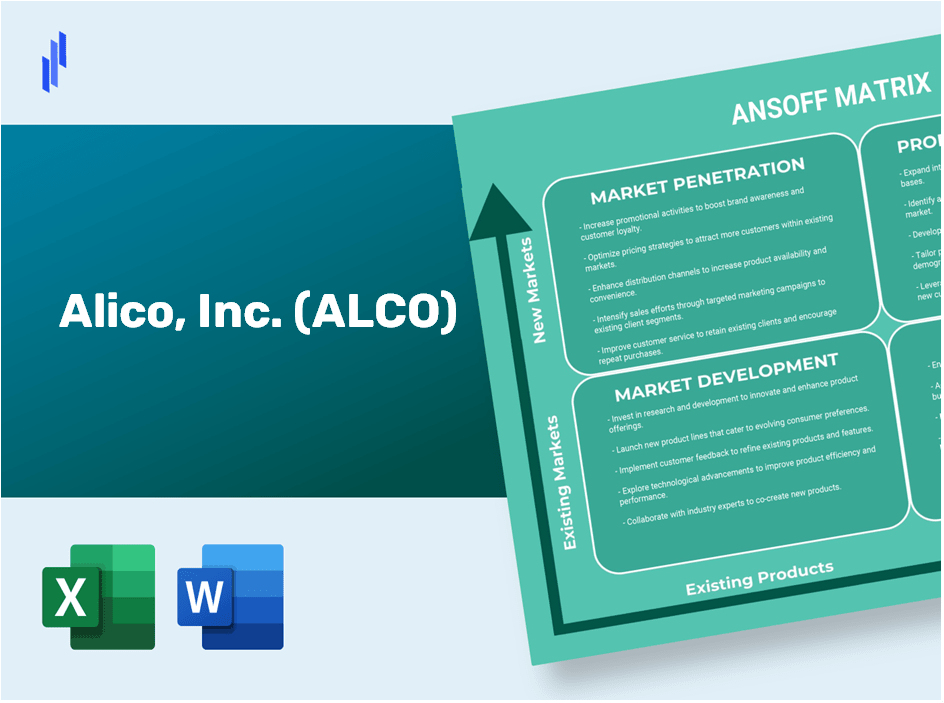 Alico, Inc. (ALCO) ANSOFF Matrix