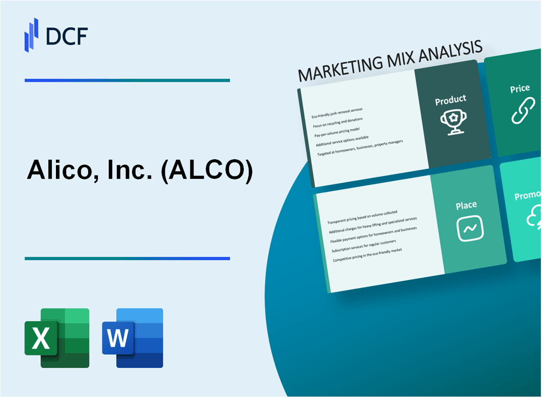 Alico, Inc. (ALCO) Marketing Mix