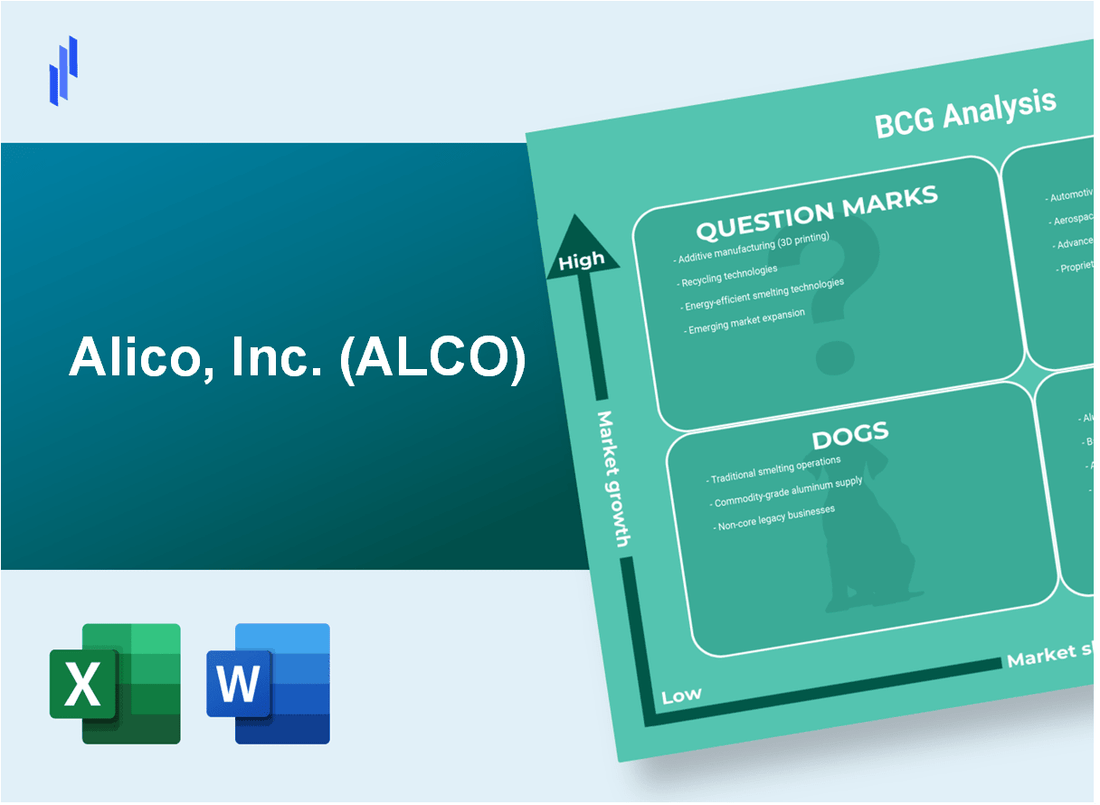 Alico, Inc. (ALCO) BCG Matrix Analysis