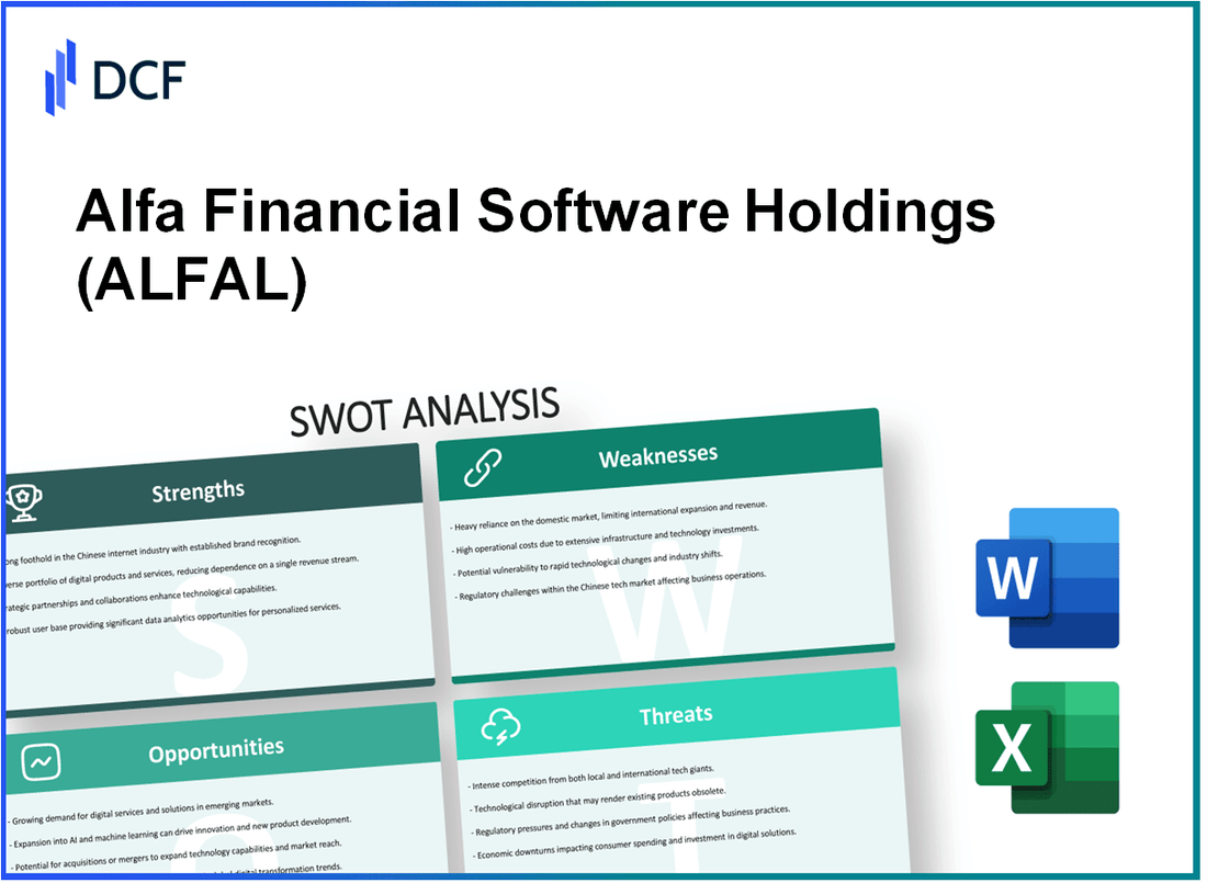 Alfa Financial Software Holdings PLC (ALFA.L): SWOT Analysis