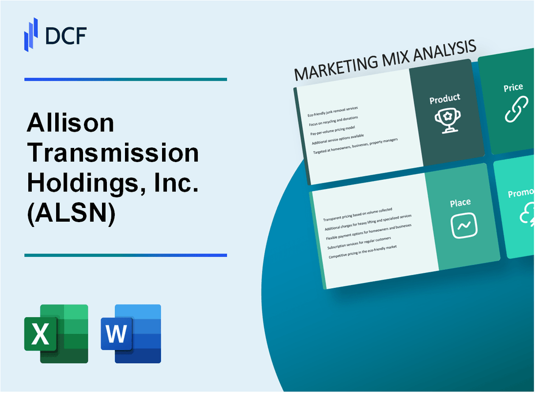 Allison Transmission Holdings, Inc. (ALSN) Marketing Mix