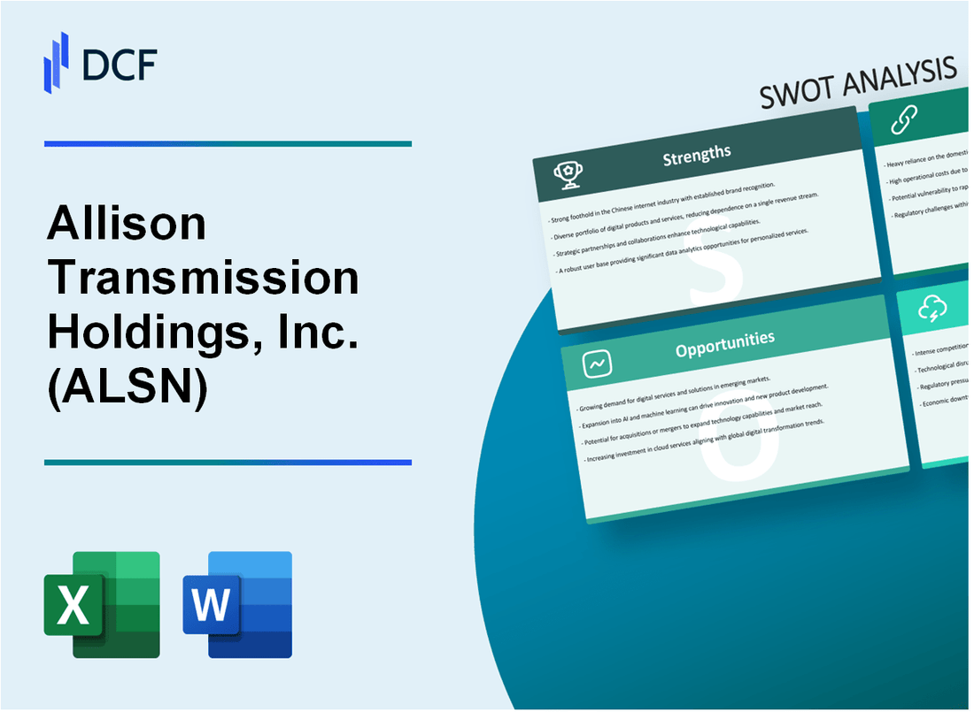 Allison Transmission Holdings, Inc. (ALSN) SWOT Analysis