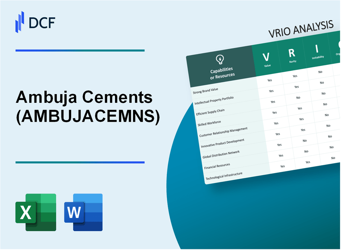 Ambuja Cements Limited (AMBUJACEM.NS): VRIO Analysis