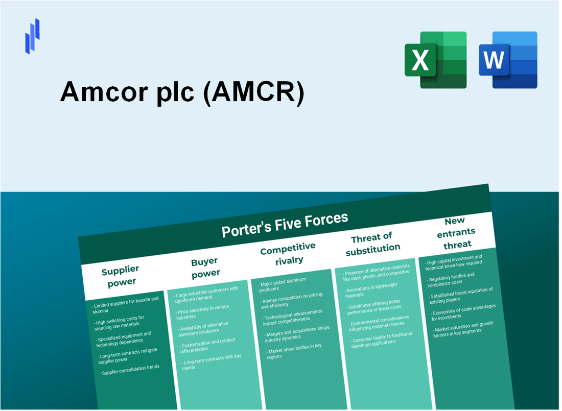 What are the Porter's Five Forces of Amcor plc (AMCR)?