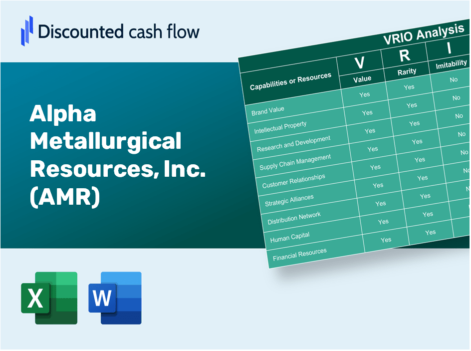 Alpha Metallurgical Resources, Inc. (AMR) VRIO Analysis