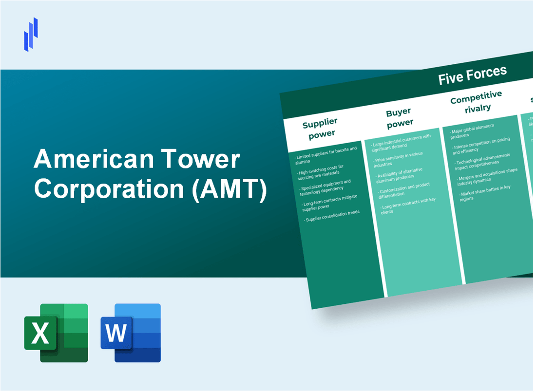 What are the Porter's Five Forces of American Tower Corporation (AMT)?