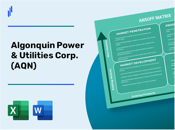 Algonquin Power & Utilities Corp. (AQN)Ansoff Matrix