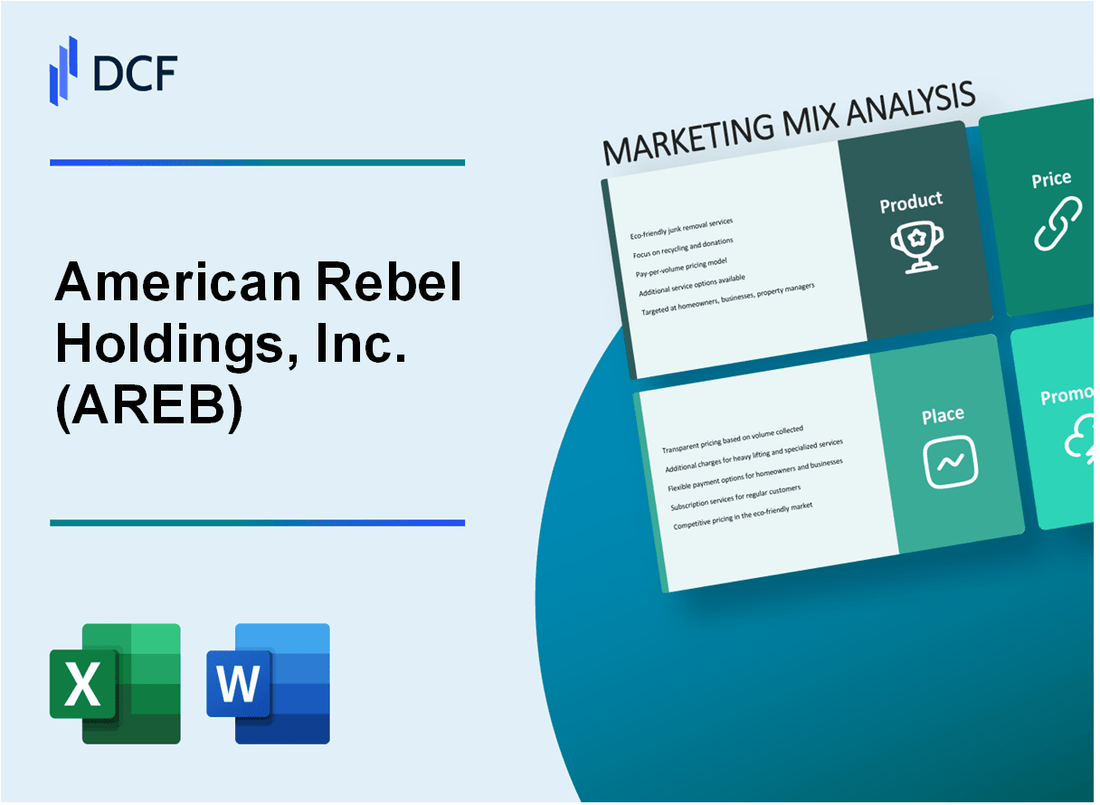 American Rebel Holdings, Inc. (AREB) Marketing Mix