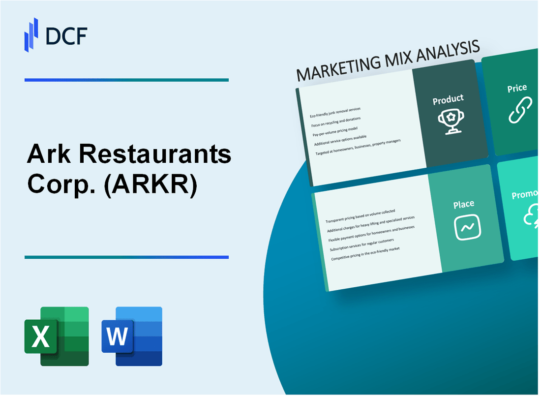 Ark Restaurants Corp. (ARKR) Marketing Mix