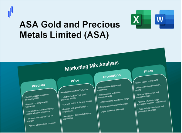 Marketing Mix Analysis of ASA Gold and Precious Metals Limited (ASA)