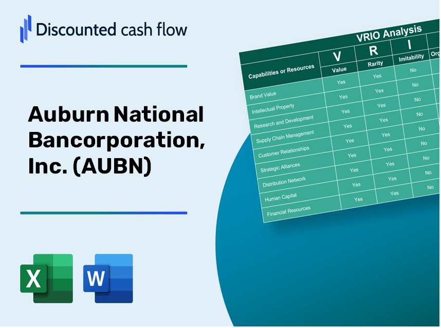 Auburn National Bancorporation, Inc. (AUBN) VRIO Analysis