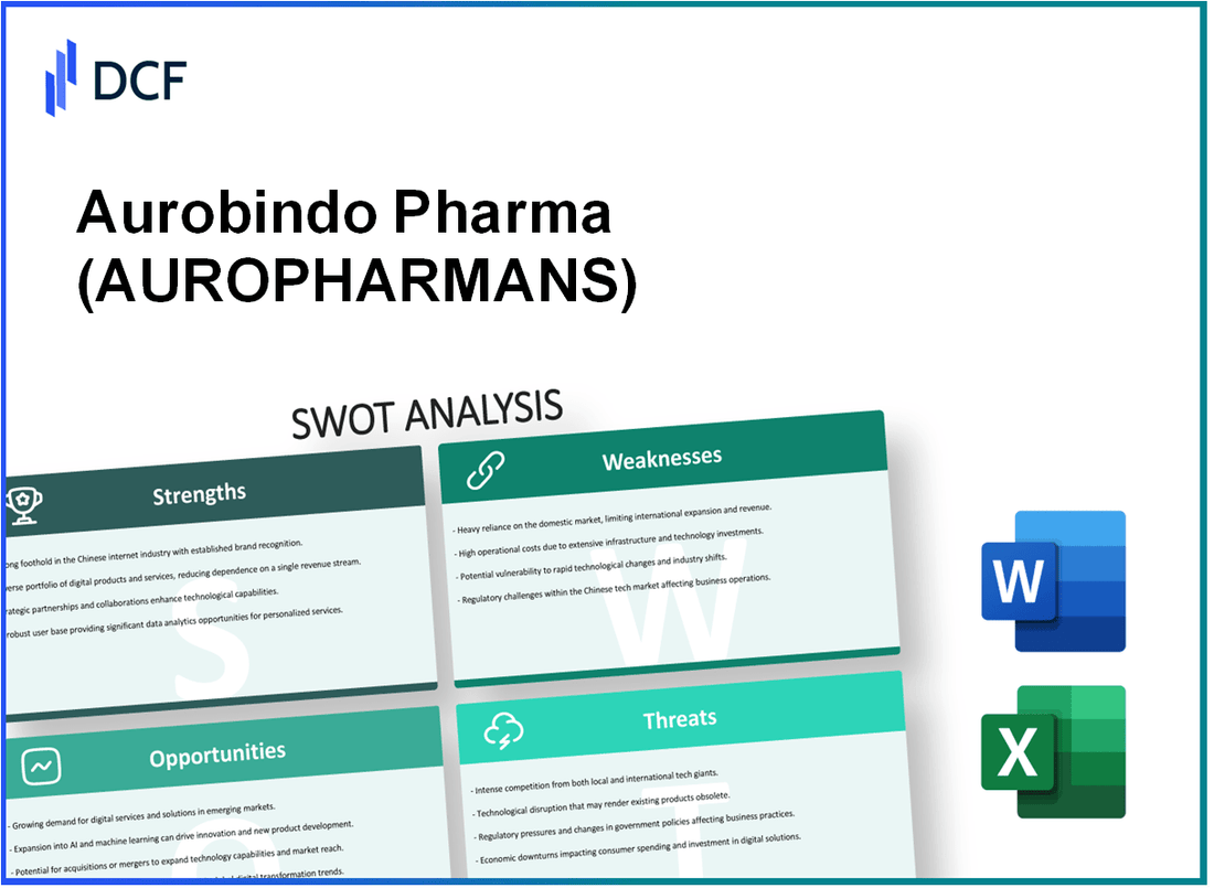 Aurobindo Pharma Limited (AUROPHARMA.NS): SWOT Analysis