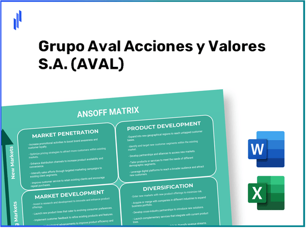 Grupo Aval Acciones y Valores S.A. (AVAL)Ansoff Matrix