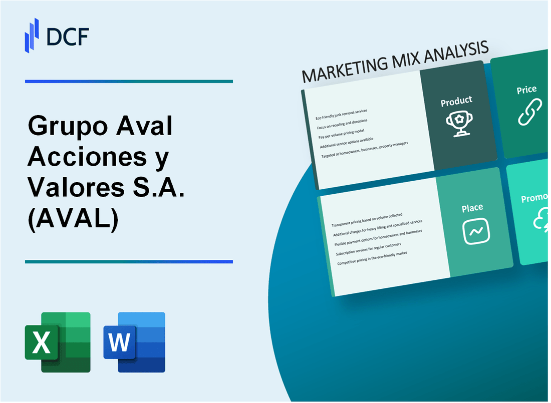 Grupo Aval Acciones y Valores S.A. (AVAL) Marketing Mix