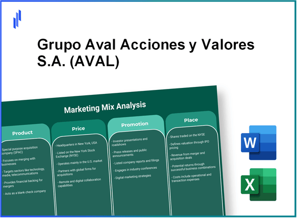 Marketing Mix Analysis of Grupo Aval Acciones y Valores S.A. (AVAL)