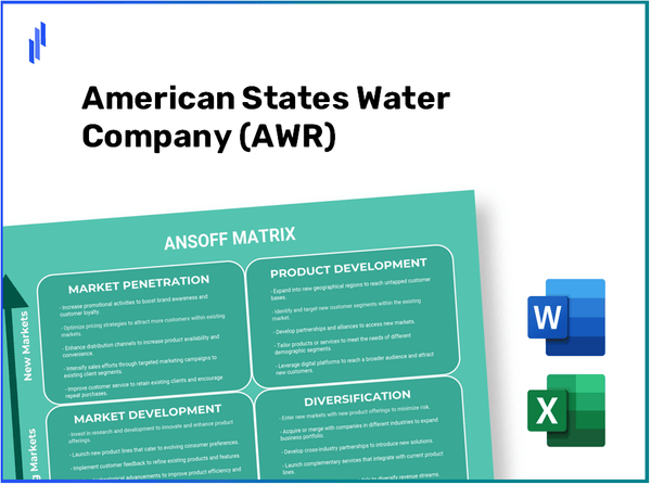 American States Water Company (AWR)Ansoff Matrix