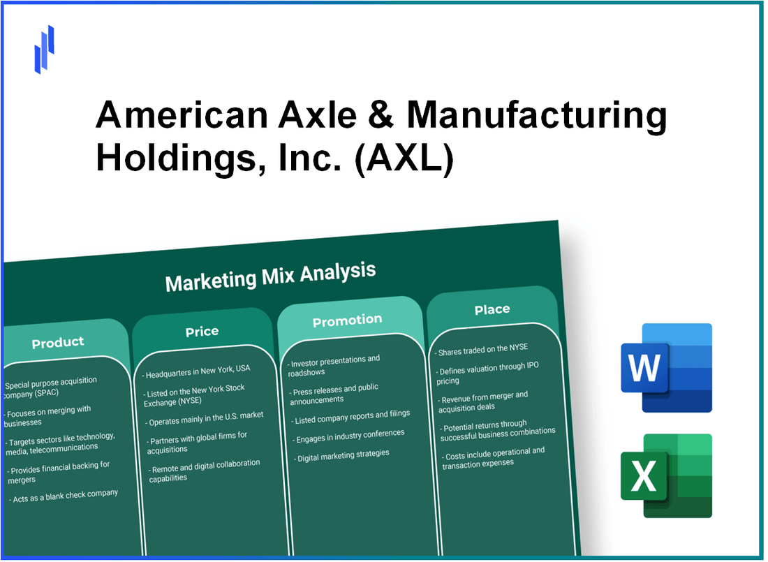 Marketing Mix Analysis of American Axle & Manufacturing Holdings, Inc. (AXL)