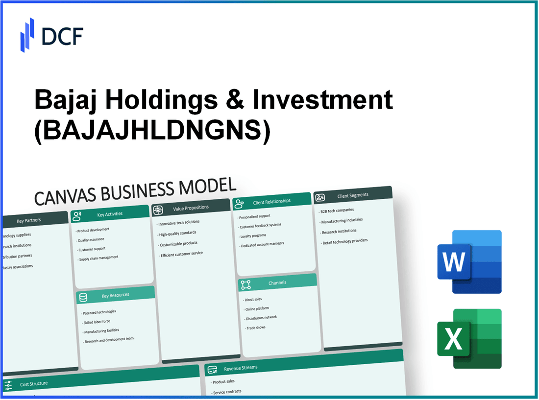 Bajaj Holdings & Investment Limited (BAJAJHLDNG.NS): Canvas Business Model