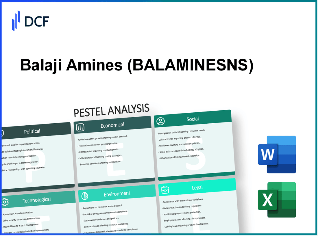 Balaji Amines Limited (BALAMINES.NS): PESTEL Analysis