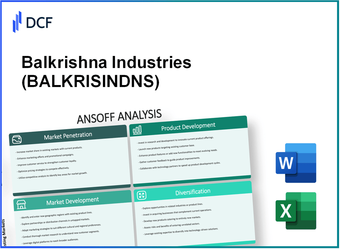 Balkrishna Industries Limited (BALKRISIND.NS): Ansoff Matrix