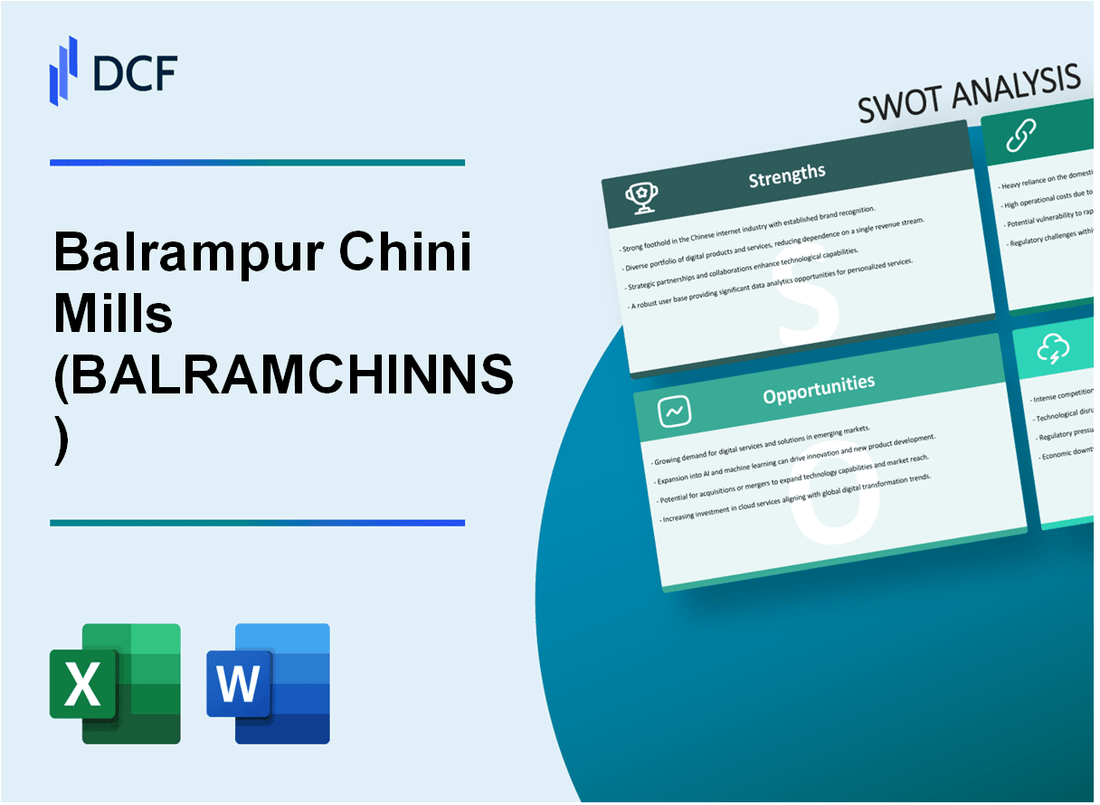 Balrampur Chini Mills Limited (BALRAMCHIN.NS): SWOT Analysis