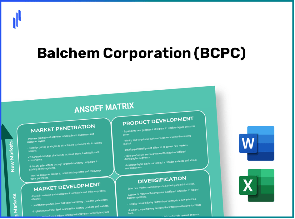 Balchem Corporation (BCPC) ANSOFF Matrix