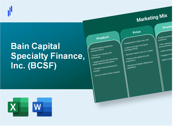 Marketing Mix Analysis of Bain Capital Specialty Finance, Inc. (BCSF)