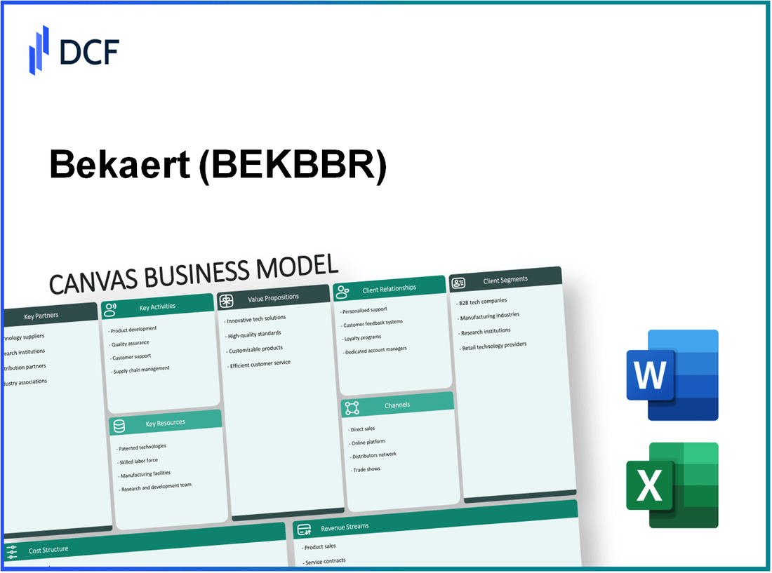 NV Bekaert SA (BEKB.BR): Canvas Business Model