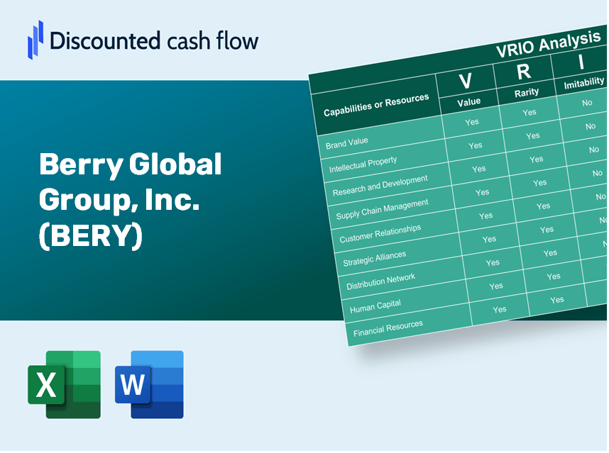 Berry Global Group, Inc. (BERY): VRIO Analysis [10-2024 Updated]