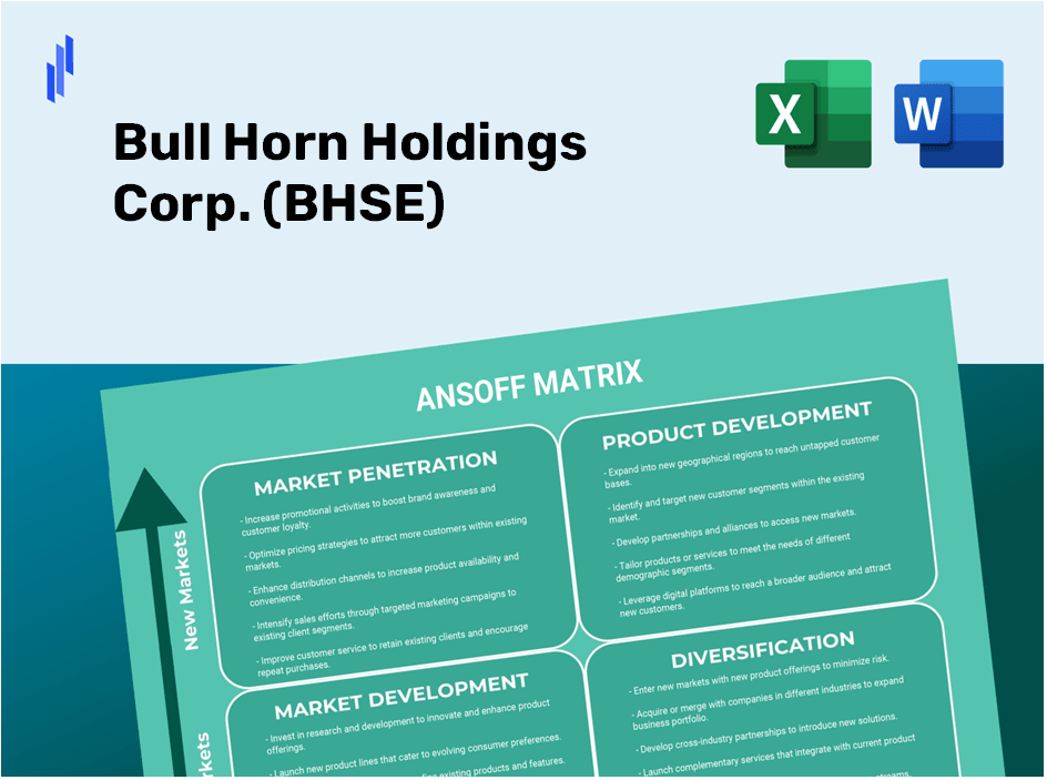 Bull Horn Holdings Corp. (BHSE)Ansoff Matrix