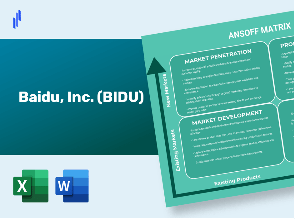 Baidu, Inc. (BIDU) ANSOFF Matrix