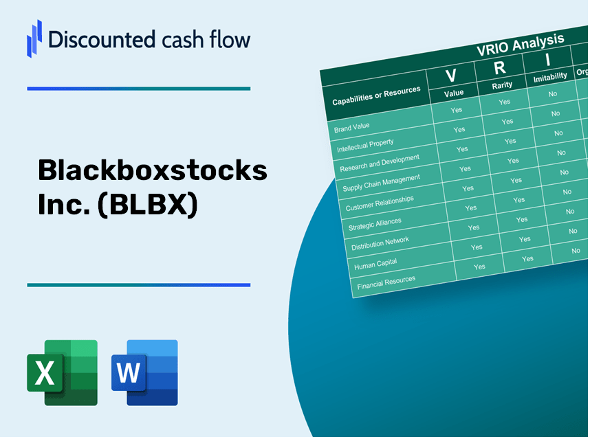 Blackboxstocks Inc. (BLBX) VRIO Analysis