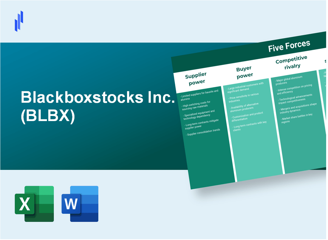 What are the Porter’s Five Forces of Blackboxstocks Inc. (BLBX)?