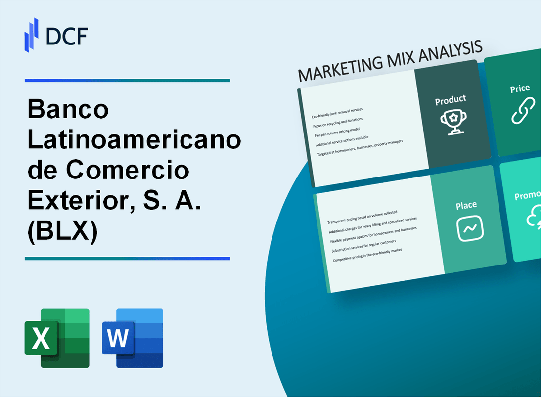 Banco Latinoamericano de Comercio Exterior, S. A. (BLX) Marketing Mix