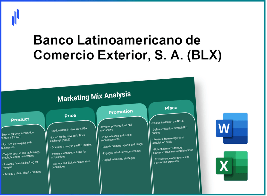 Marketing Mix Analysis of Banco Latinoamericano de Comercio Exterior, S. A. (BLX)