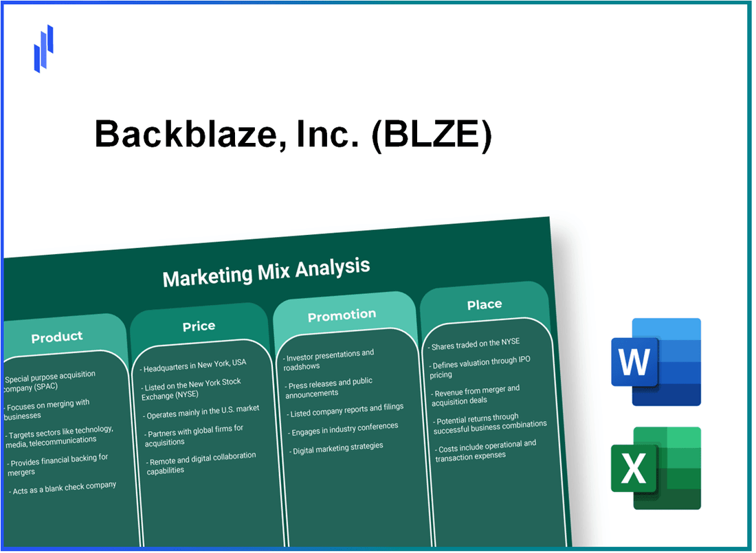 Marketing Mix Analysis of Backblaze, Inc. (BLZE)