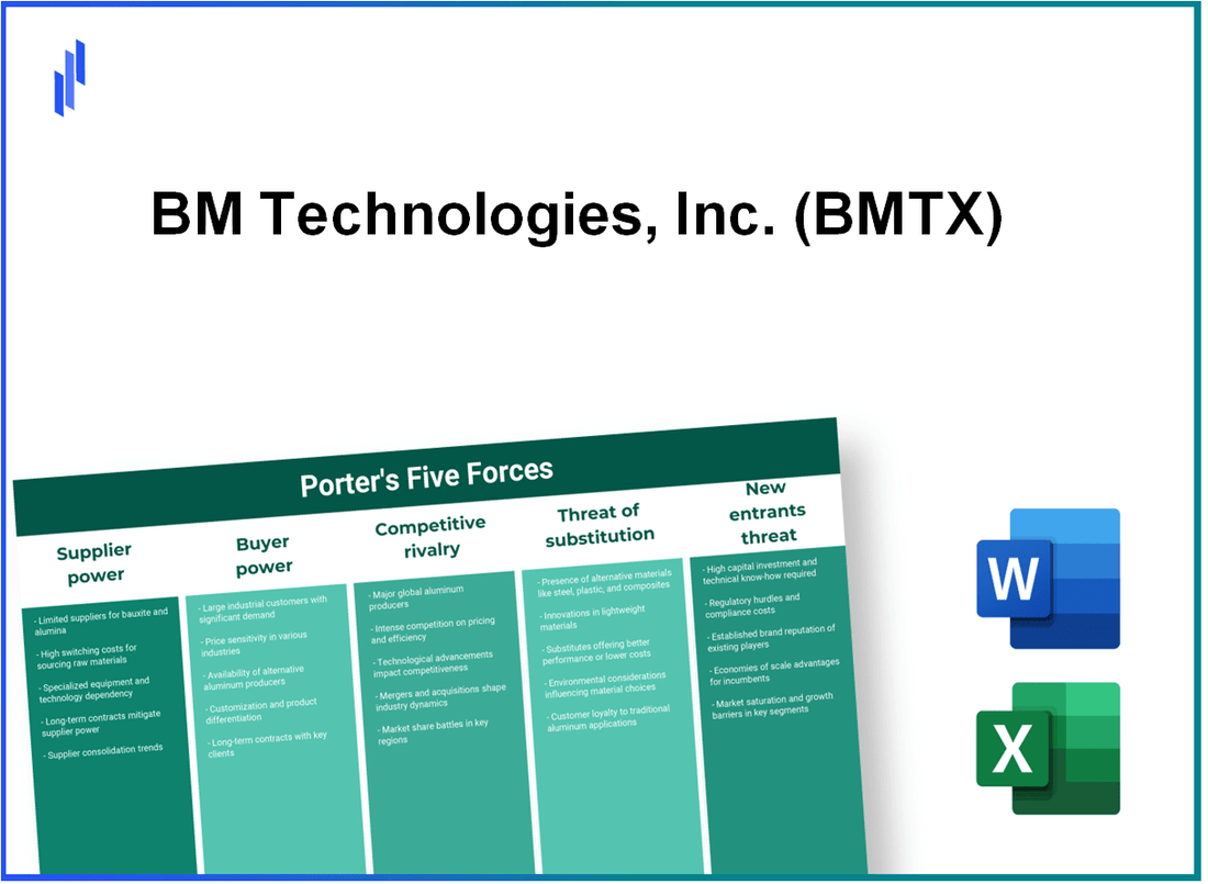 What are the Porter’s Five Forces of BM Technologies, Inc. (BMTX)?