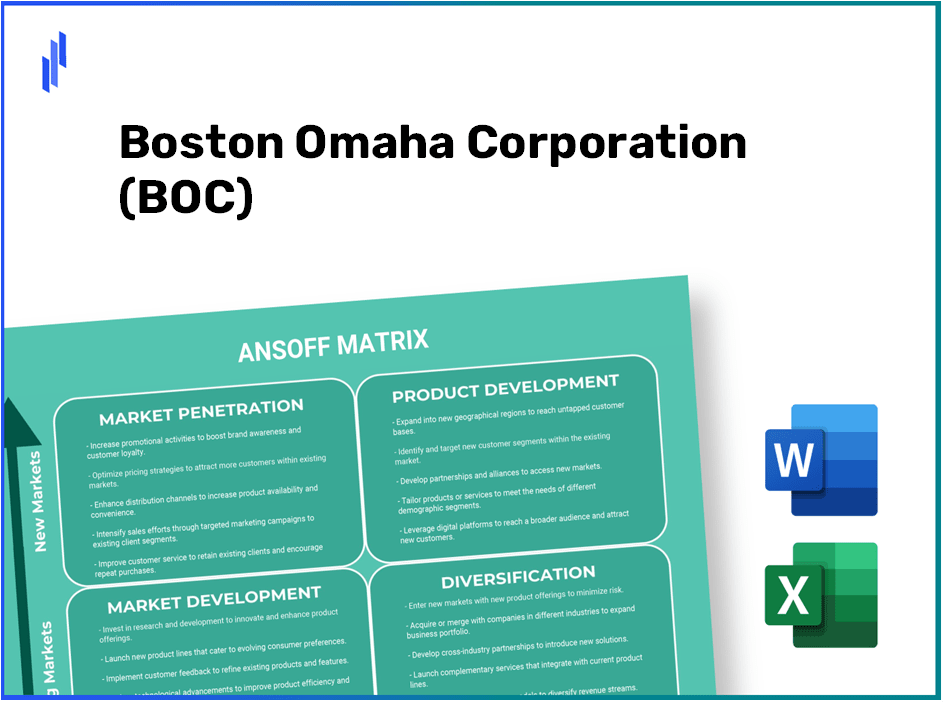 Boston Omaha Corporation (BOC)Ansoff Matrix