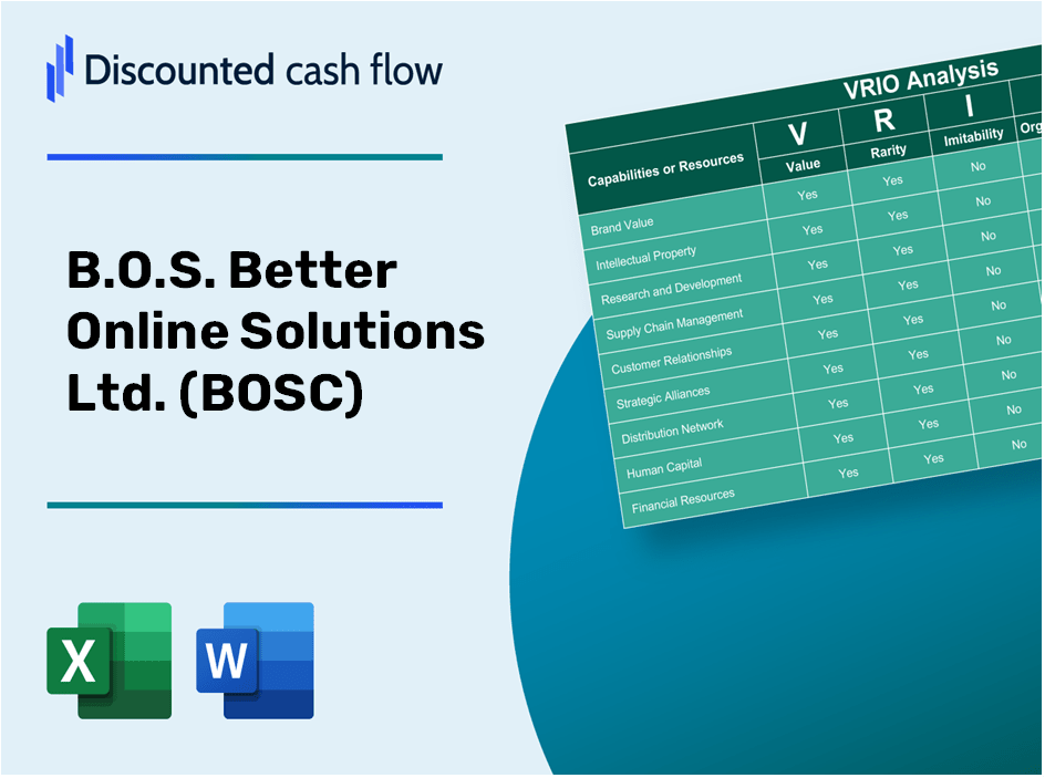 B.O.S. Better Online Solutions Ltd. (BOSC) VRIO Analysis