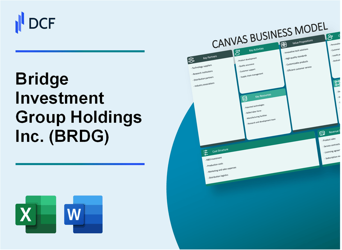 Bridge Investment Group Holdings Inc. (BRDG) Business Model Canvas