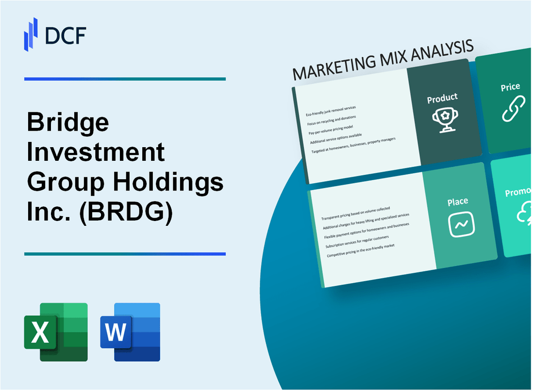 Bridge Investment Group Holdings Inc. (BRDG) Marketing Mix