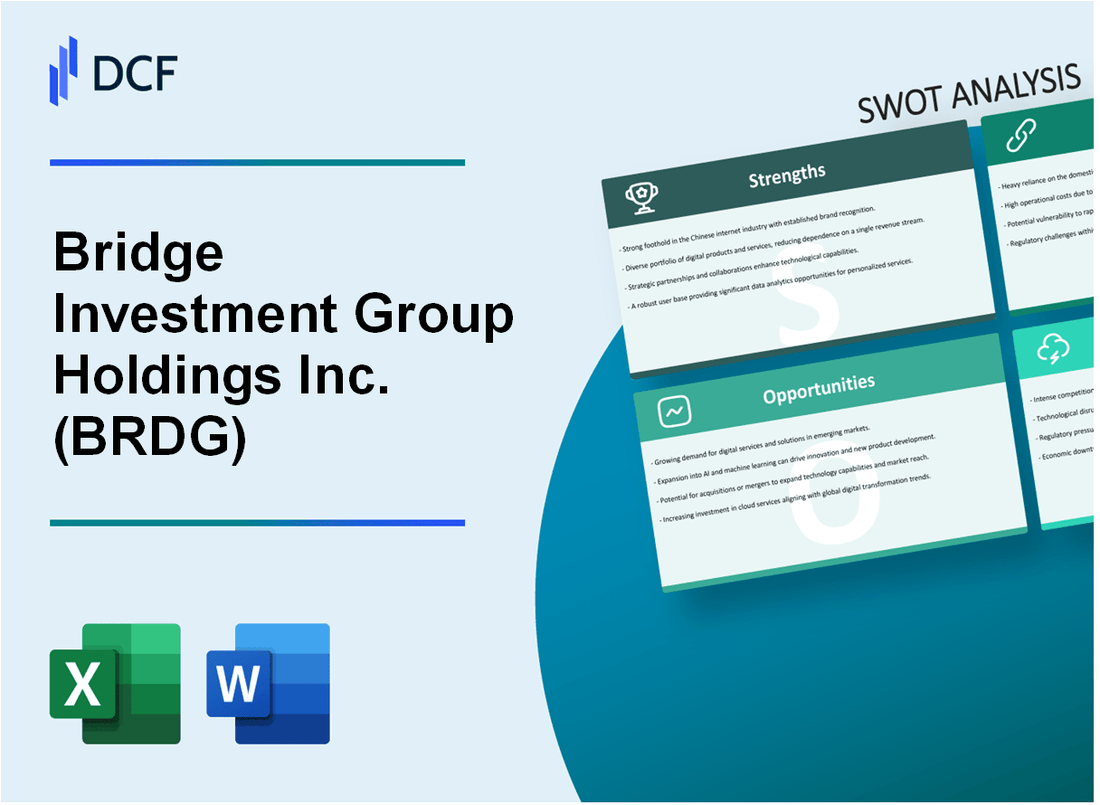 Bridge Investment Group Holdings Inc. (BRDG) SWOT Analysis