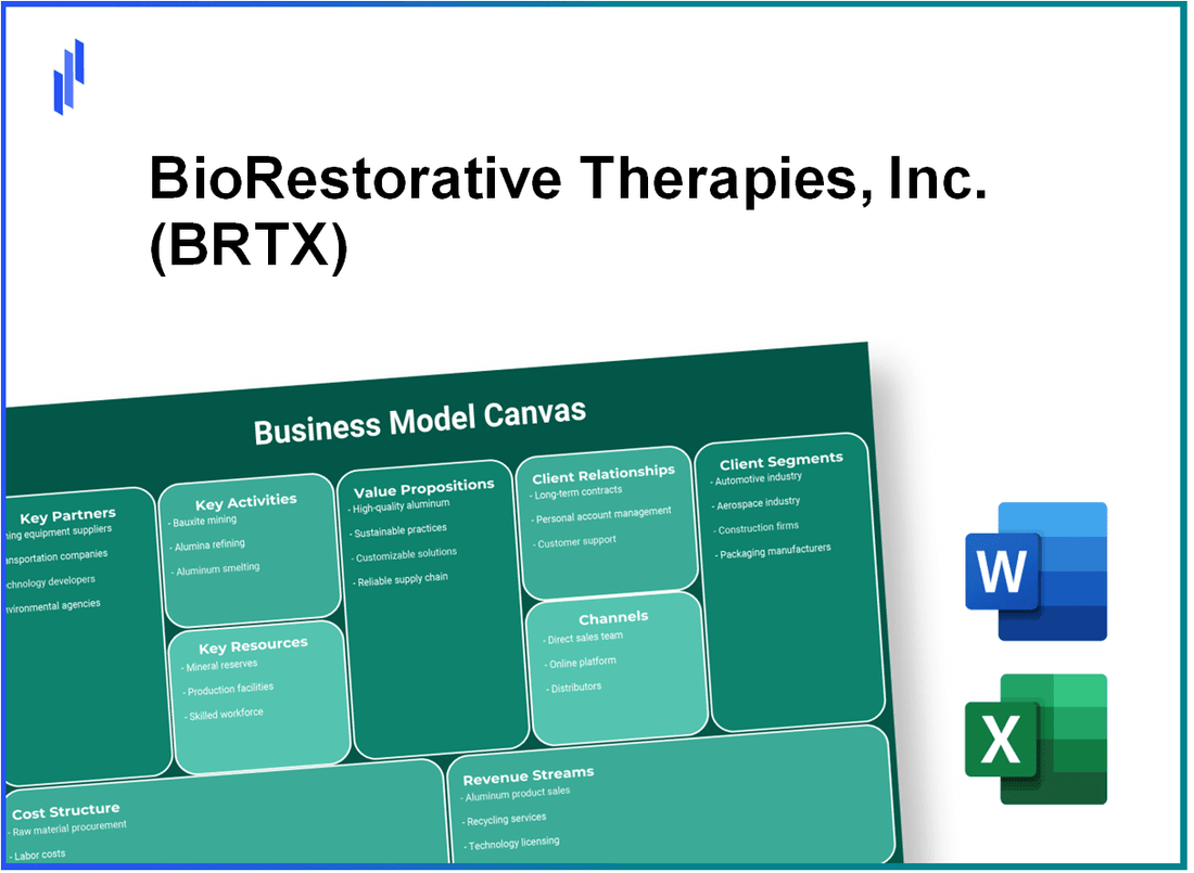 BioRestorative Therapies, Inc. (BRTX): Business Model Canvas